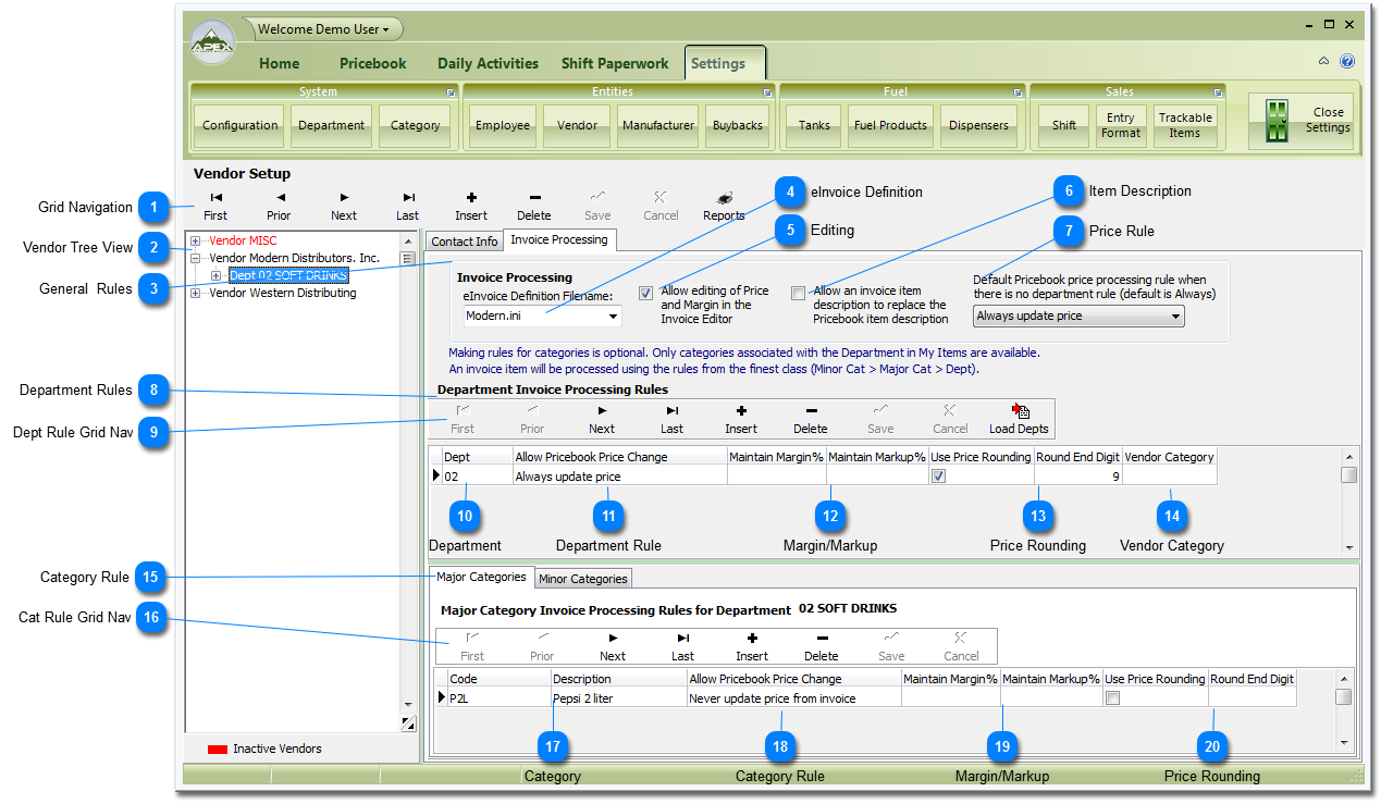 Vendor Setup - Invoice Processing